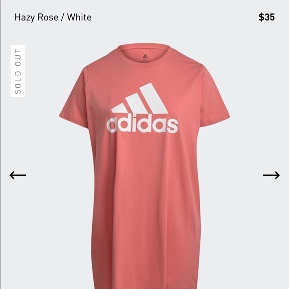 Adidas Dress Essentials Logo Spell out Pink - Picture 2 of 3